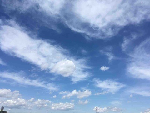 今日の空