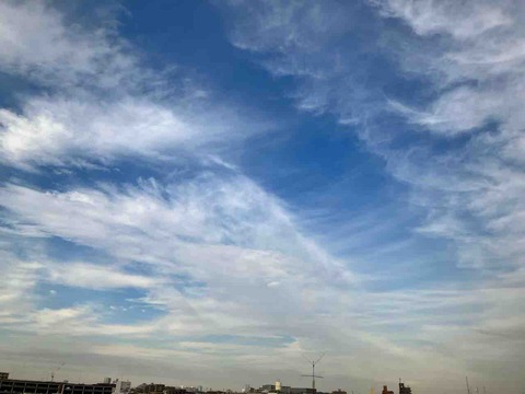 今日の空