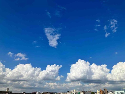 今日の空