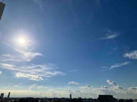 今日の空