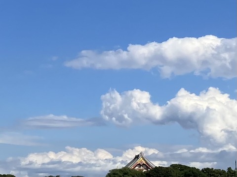 今日の空