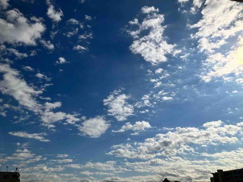 今日の空