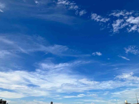 今日の空