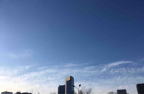 今日の空