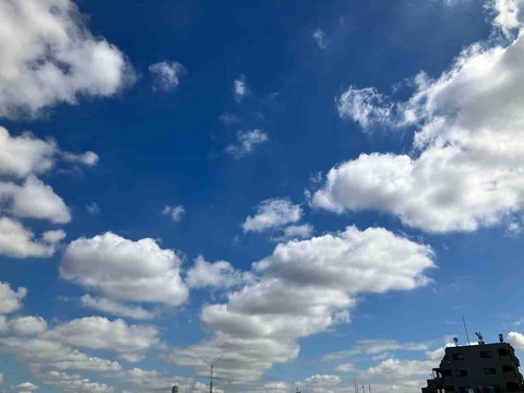 今日の空
