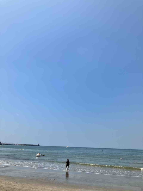 今日の空と海