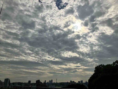 今日の空