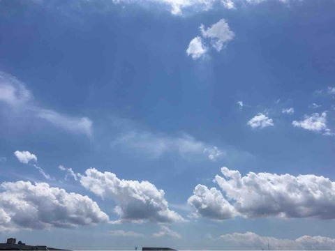 今日の空