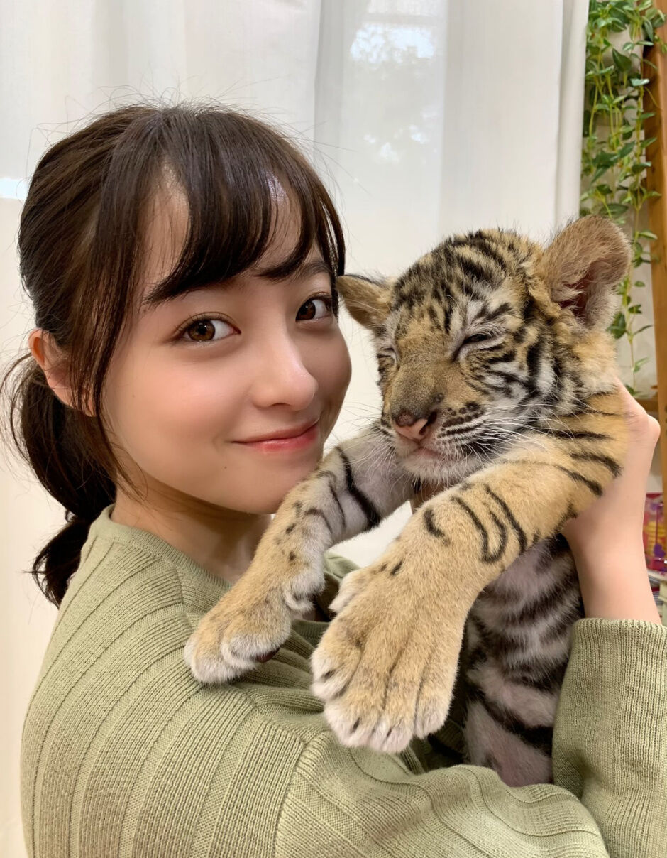 可愛さ爆発 橋本環奈 赤ちゃん虎抱っこ写真が可愛すぎて反響 キュン死 来世では虎に はと 首都圏の虎 アイドルちゃんねる