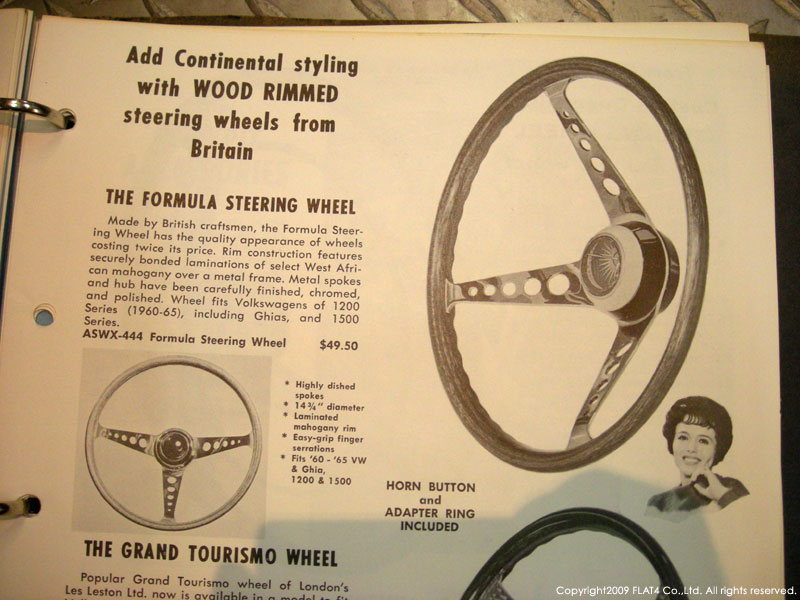 空冷vw 希少品 EMPI製GTステアリングホイール