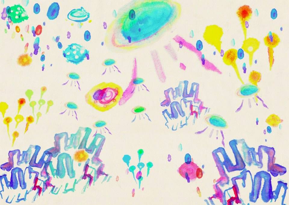 近藤 仁美 水彩 ライブペイント Flatproject