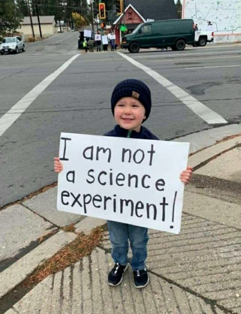 I'm not a science experiment.