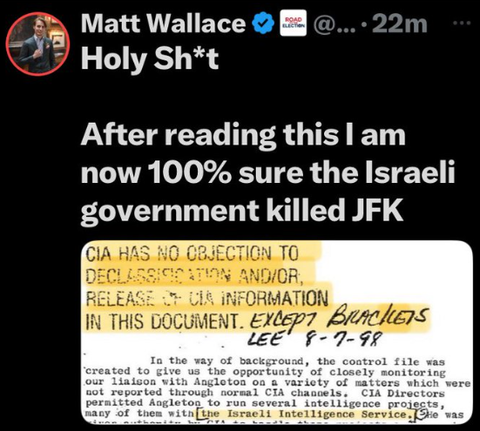 islael killed JFK