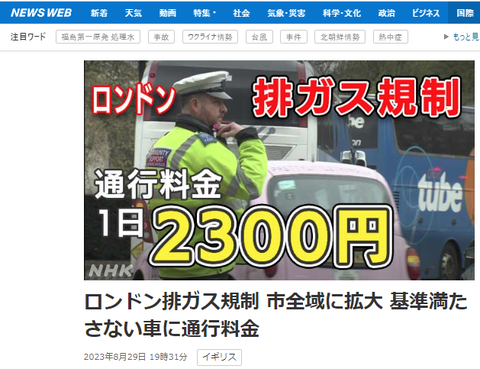 英国　排ガス規制