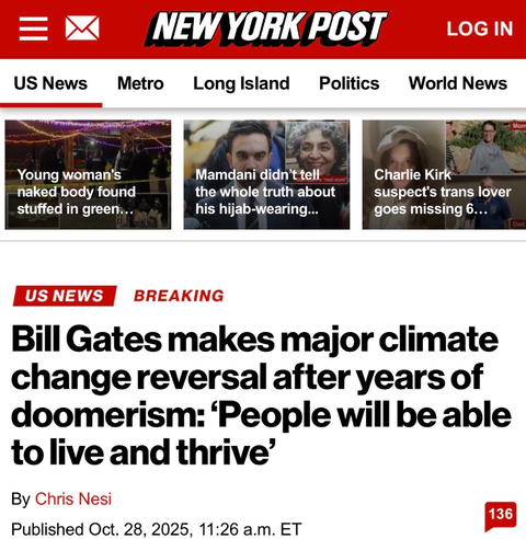 bill gates 地球温暖化否定