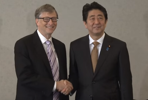 ビルゲイツと安倍晋三