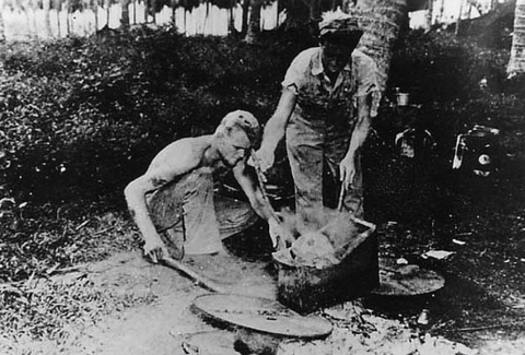 南京事変　日本兵を煮る米軍