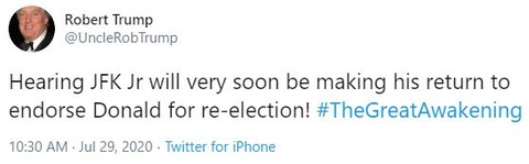 JFK.Jr.will rerurn