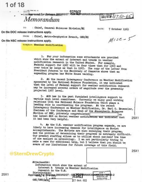 ケムトレイル　CIA文書