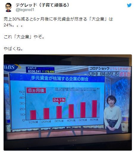 30減で潰れる大会社24%