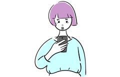 スマホ女の子