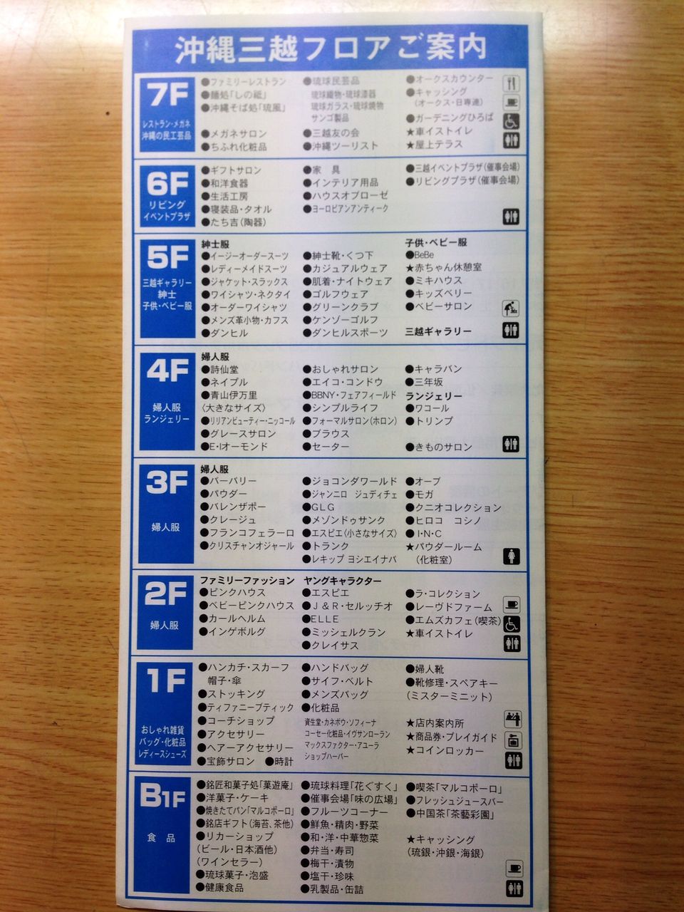 沖縄三越 閉店 フロアガイドblog