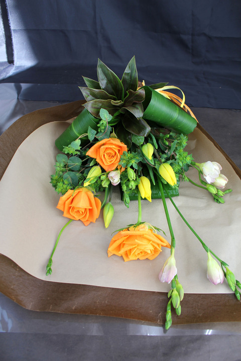 オレンジ黄色花束①