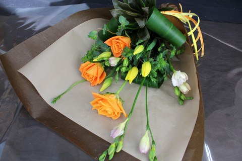 オレンジ黄色花束②