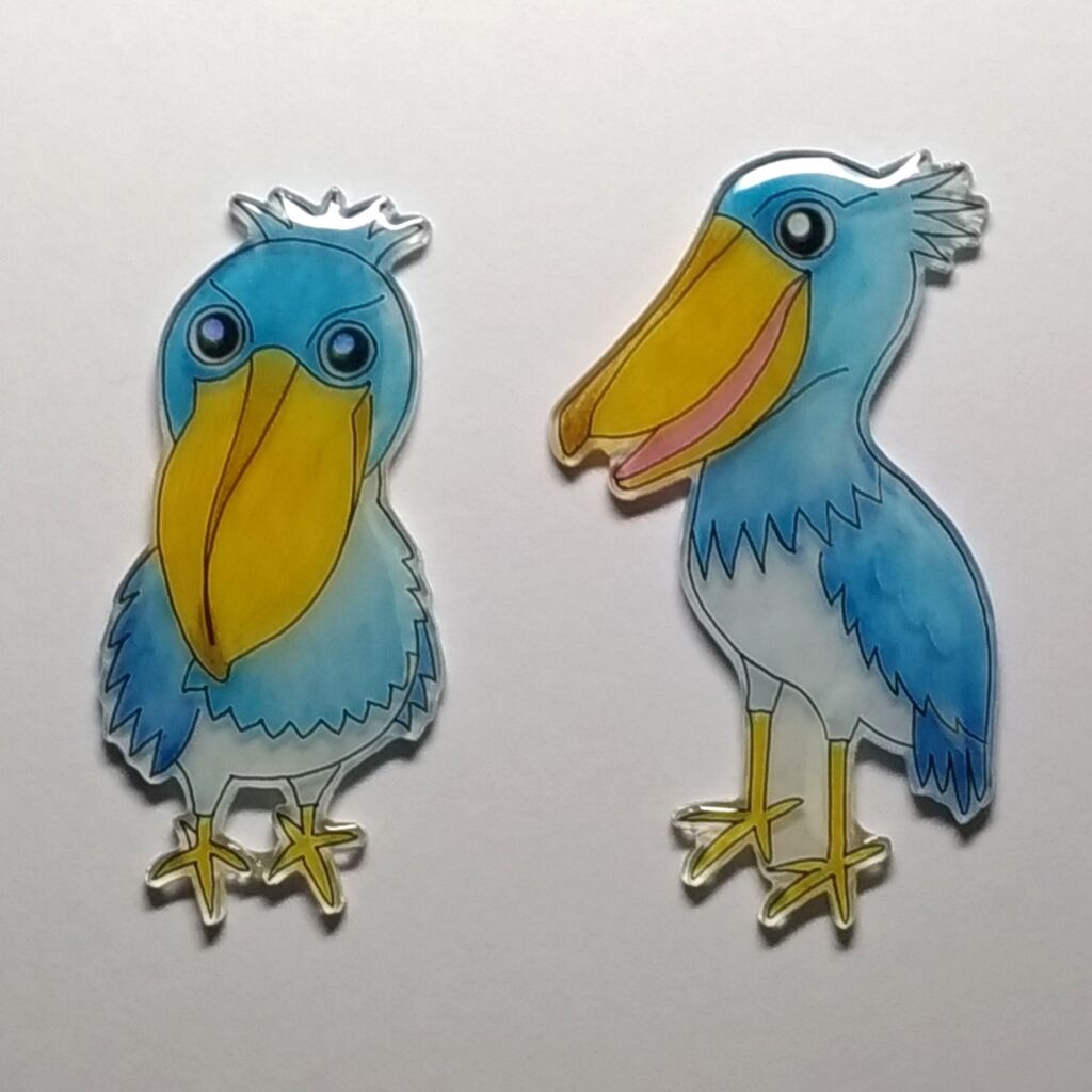 作品紹介 ハシビロコウ むくりくの手作りアクセサリー