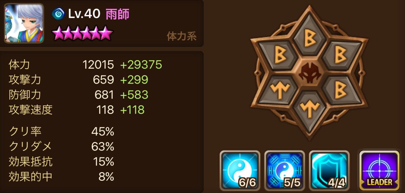 赤1防衛の一例を紹介します サマナーズウォー雑感