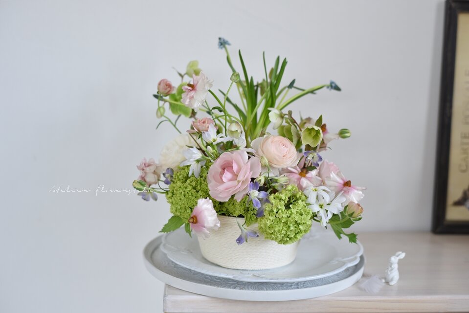 イースターアレンジ 花と写真の教室 アトリエフラワーズトーク