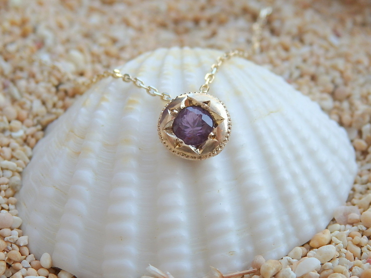 クリスマスローズ tatsuo nagahata アクアマリン ネックレス