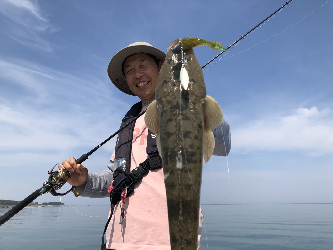 90cmヒラメに逃げられちゃった フラッター日誌