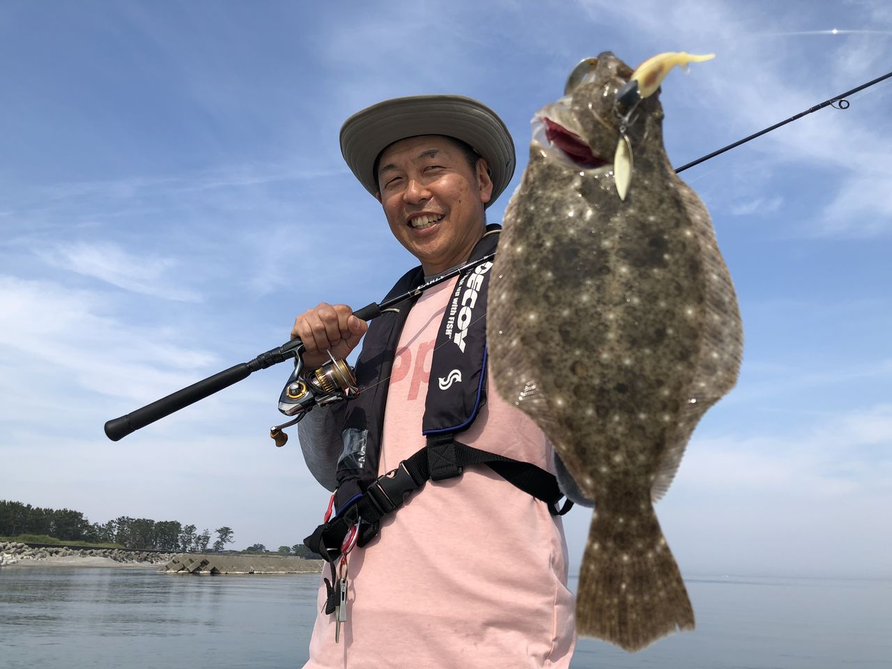 90cmヒラメに逃げられちゃった フラッター日誌