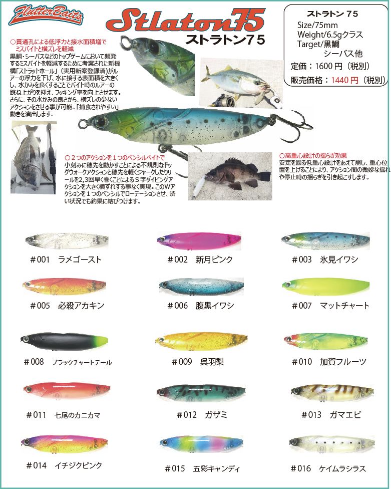 ストラトン75発売中 : フラッター日誌