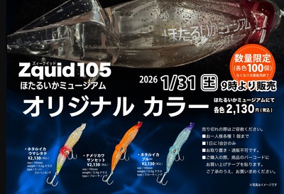 ほたるいかミュージアム様　オリジナルカラー発売決定！