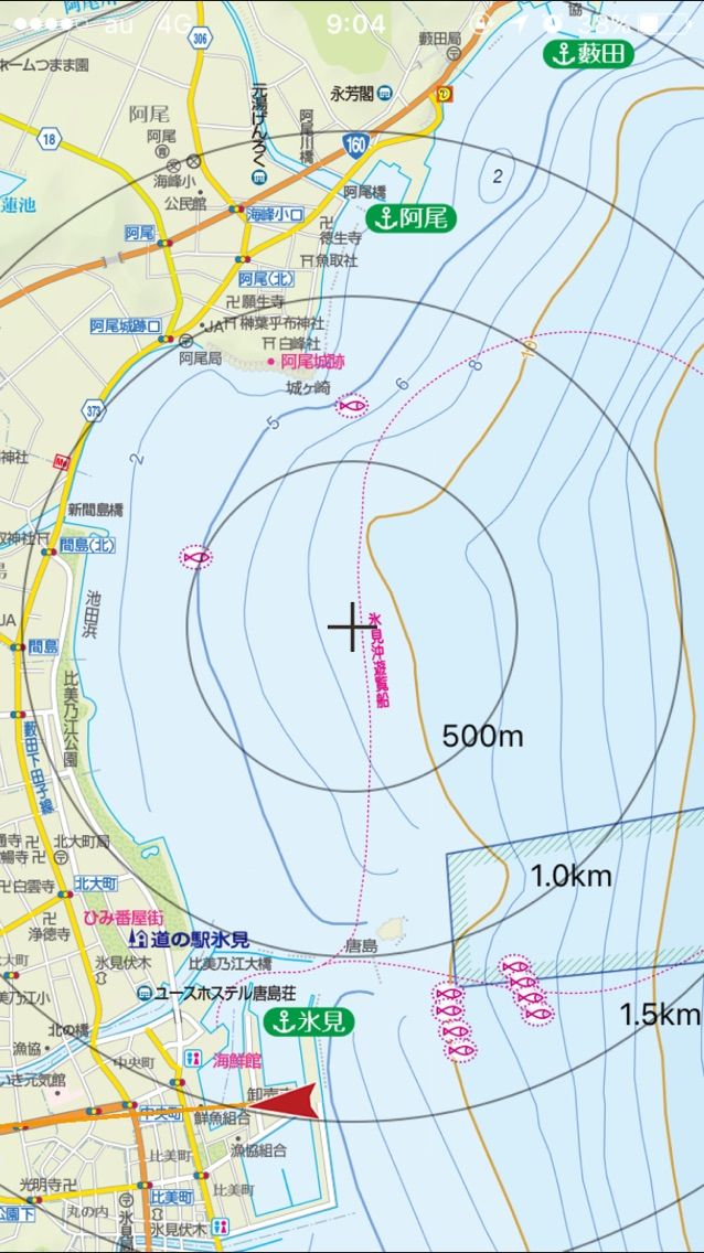地形で見るホタルイカの接岸と釣り場 その1 フラッター日誌