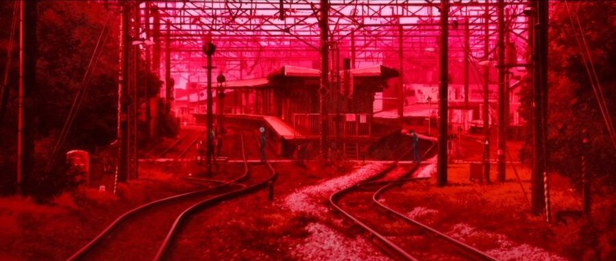 アニメ聖地巡礼絵画⑥ シン・エゥンゲリオンより「宇部新川駅
