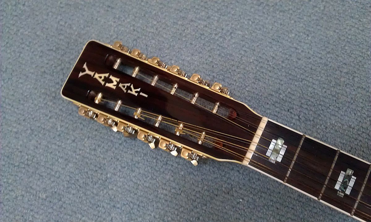 最新作 YAMAKI F 250 ヤマキ12弦フォークギター チビロゴ71~72年頃