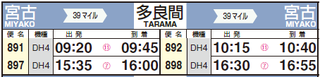 201910_JAL_MMY-TRA_Timetable