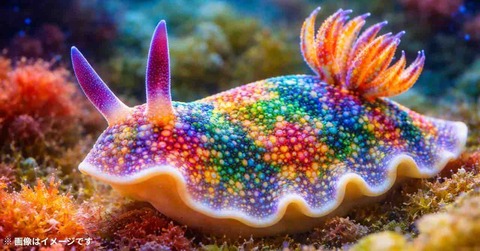 【驚愕】ウミウシの綺麗な色彩、実は「構造色」だった