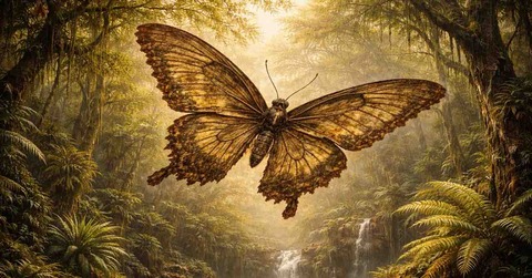 【世界初】3400万年前の「エンペラーバタフライ」の化石が発見されるｗｗｗ