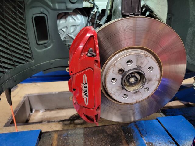 BMW MINI フロント　ブレーキディスク　現行F56 JCW用　純正 BMW MINI フロント ブレーキパッド ディスク 現行F56 JCW用 純正 MINI