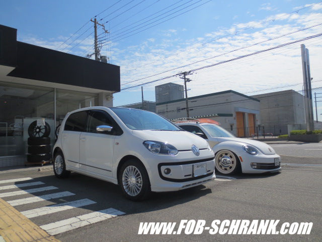 VW UP! 作業日記① (VW純正フルエアロ, KW車高調, キセノン他