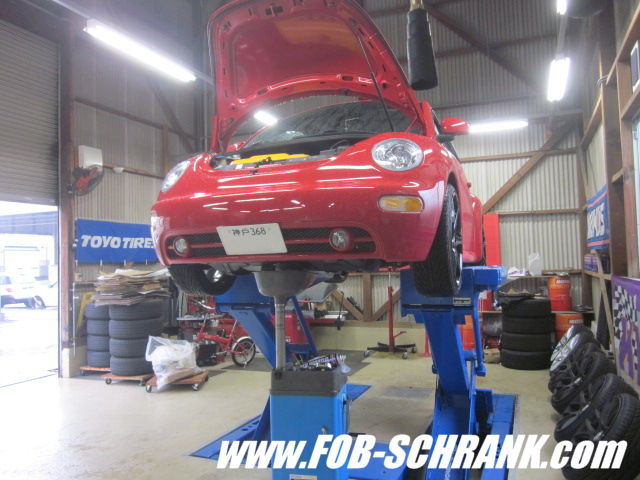 ニュービートル 作業日記 (arc車高調,中空スタビ,パネル塗装,カーボン