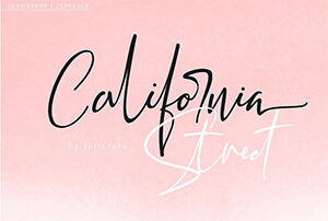 California Street Script Fontフォント : 無料のフォントまとめ