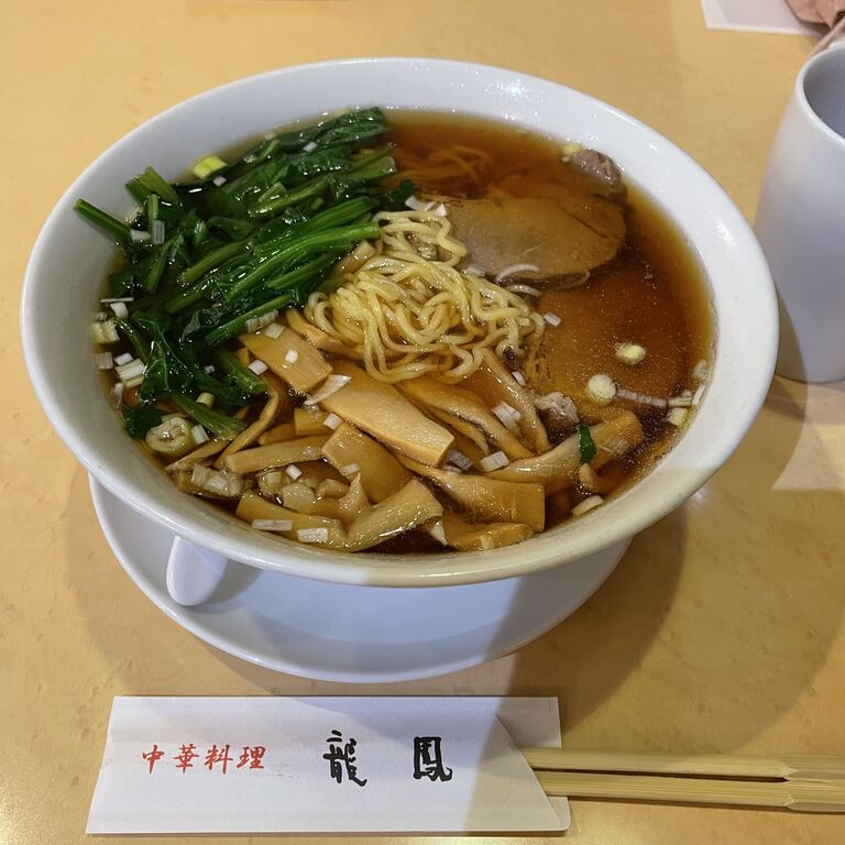 21 10 27 Wed 新宿 龍鳳 のメンマラーメンと 西友の パンドミロール Foodiary