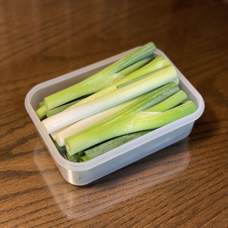 21/08/01 Sun 九条ねぎの切り方。 : Foodiary