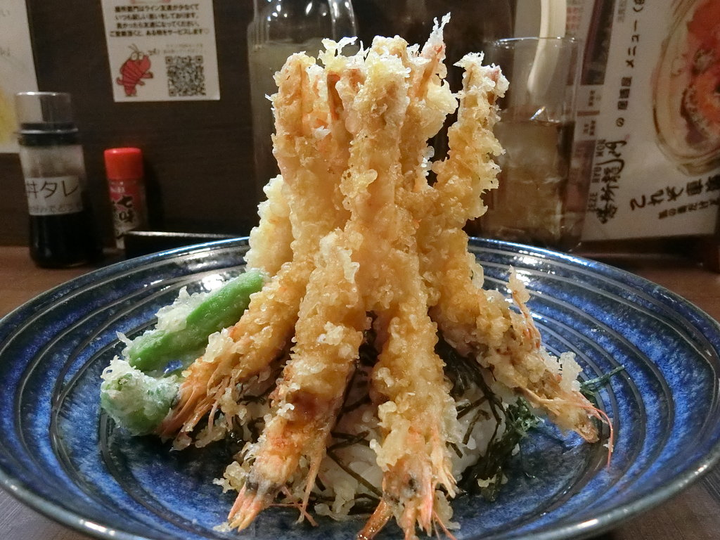 車海老専門店の車海老むき身使用のかき揚げ丼 新橋 ぶらり ふらり西やら東やら 美味しいもの探し2nd