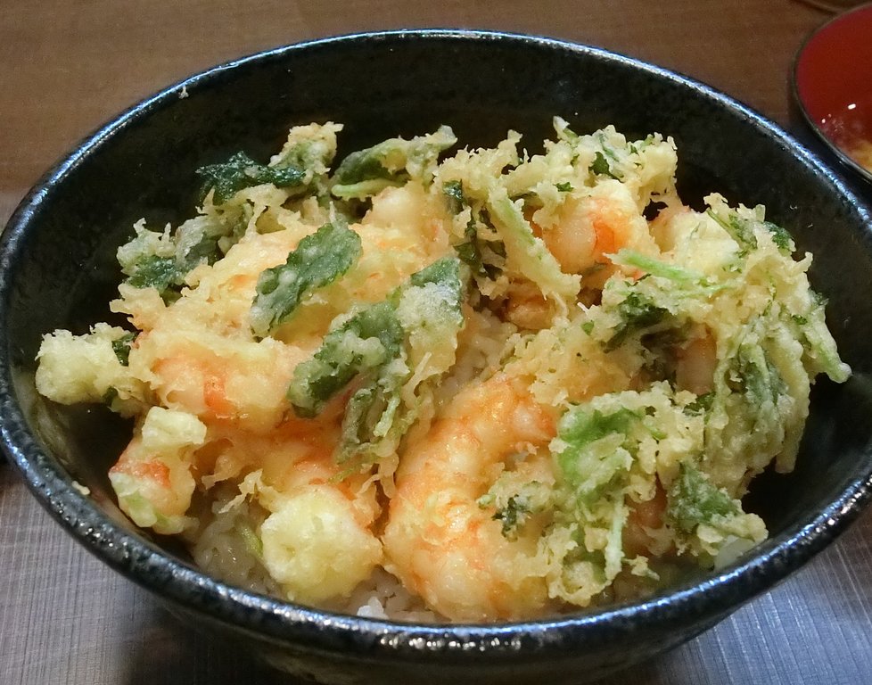 車海老専門店の車海老むき身使用のかき揚げ丼 新橋 ぶらり ふらり西やら東やら 美味しいもの探し2nd